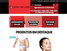 Tablet Screenshot of centrodelaser.com.br